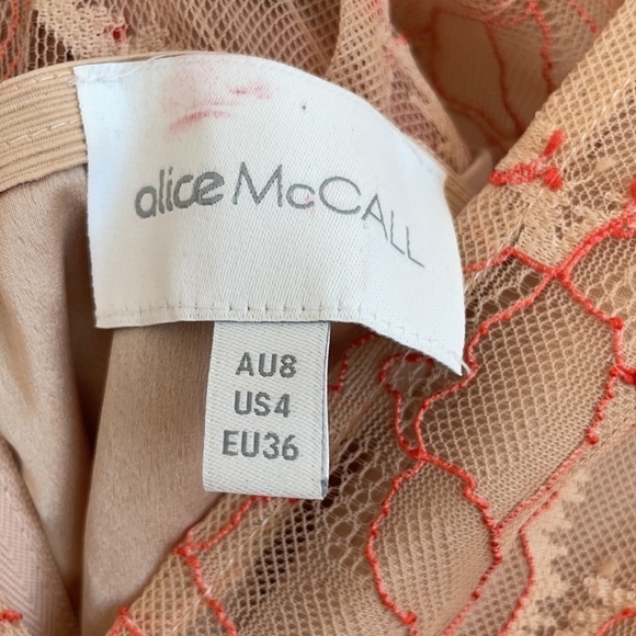 Alice Mccall Celemtine Lace Peplum Tiered Gown Pink 4 - Picture 11 of 14